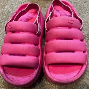 Ugg hot pink size 11 foam sandals